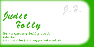judit holly business card